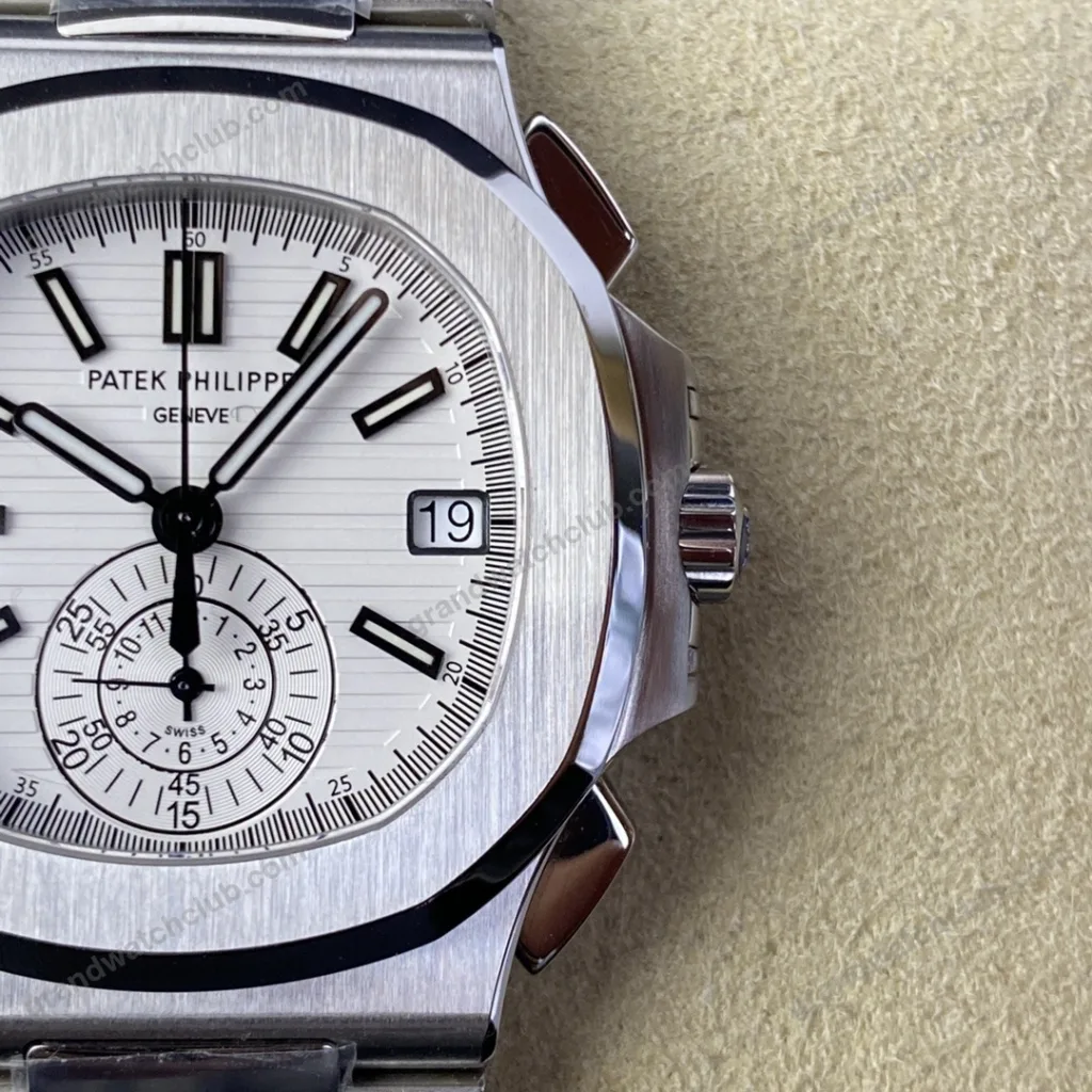 Super Clone Patek Philippe Nautilus Chronograph 5980/1A-019 40.5mm White Dial – Swiss SuperClone