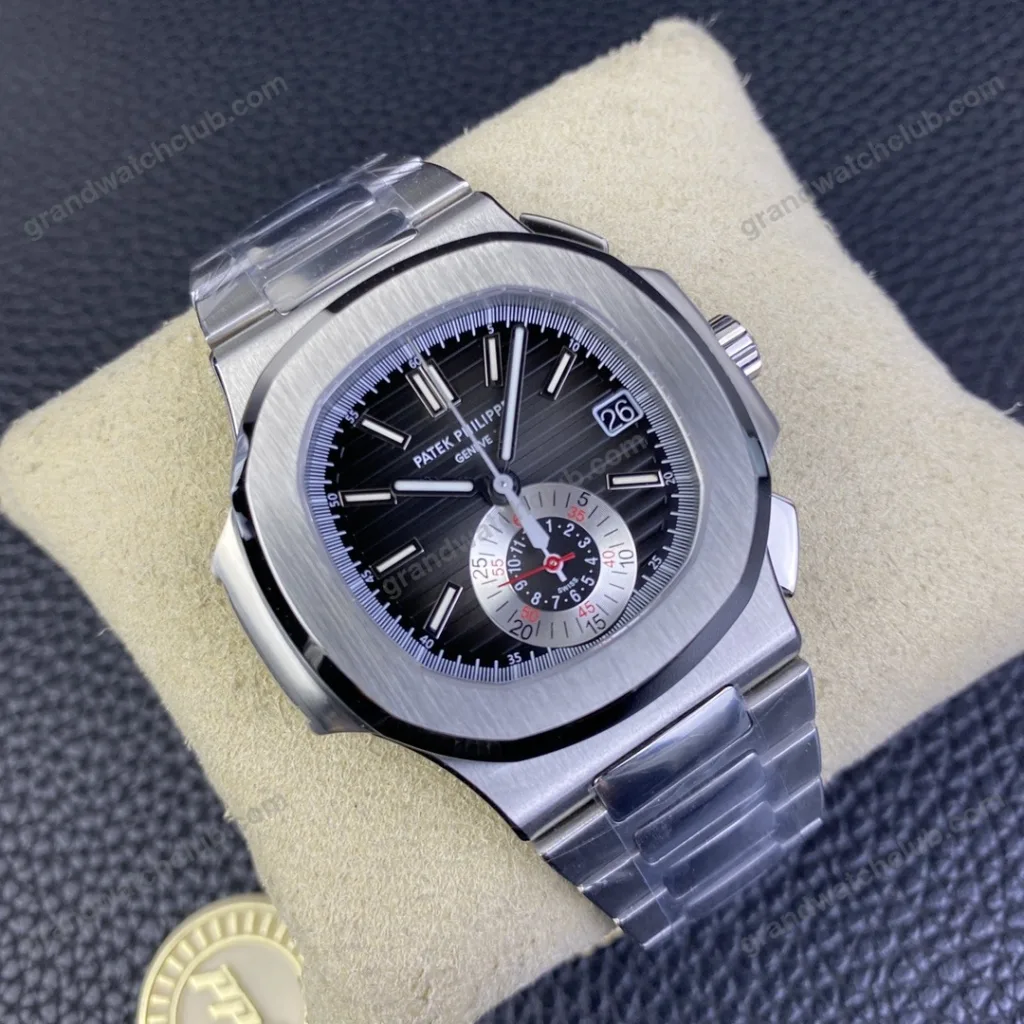Super Clone Patek Philippe Nautilus Chronograph 5980/1A-014 40.5mm Black-Blue Dial – Swiss SuperClone