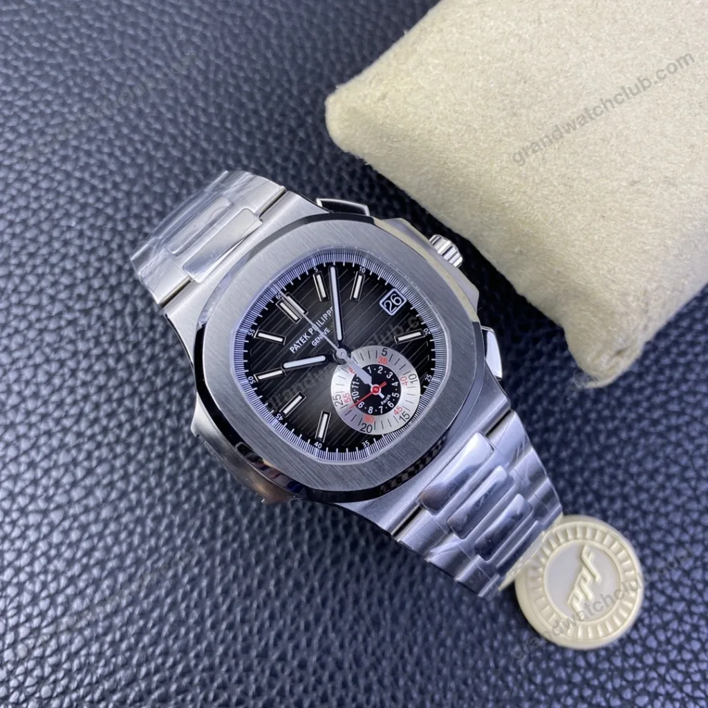 Super Clone Patek Philippe Nautilus Chronograph 5980/1A-014 40.5mm Black-Blue Dial – Swiss SuperClone