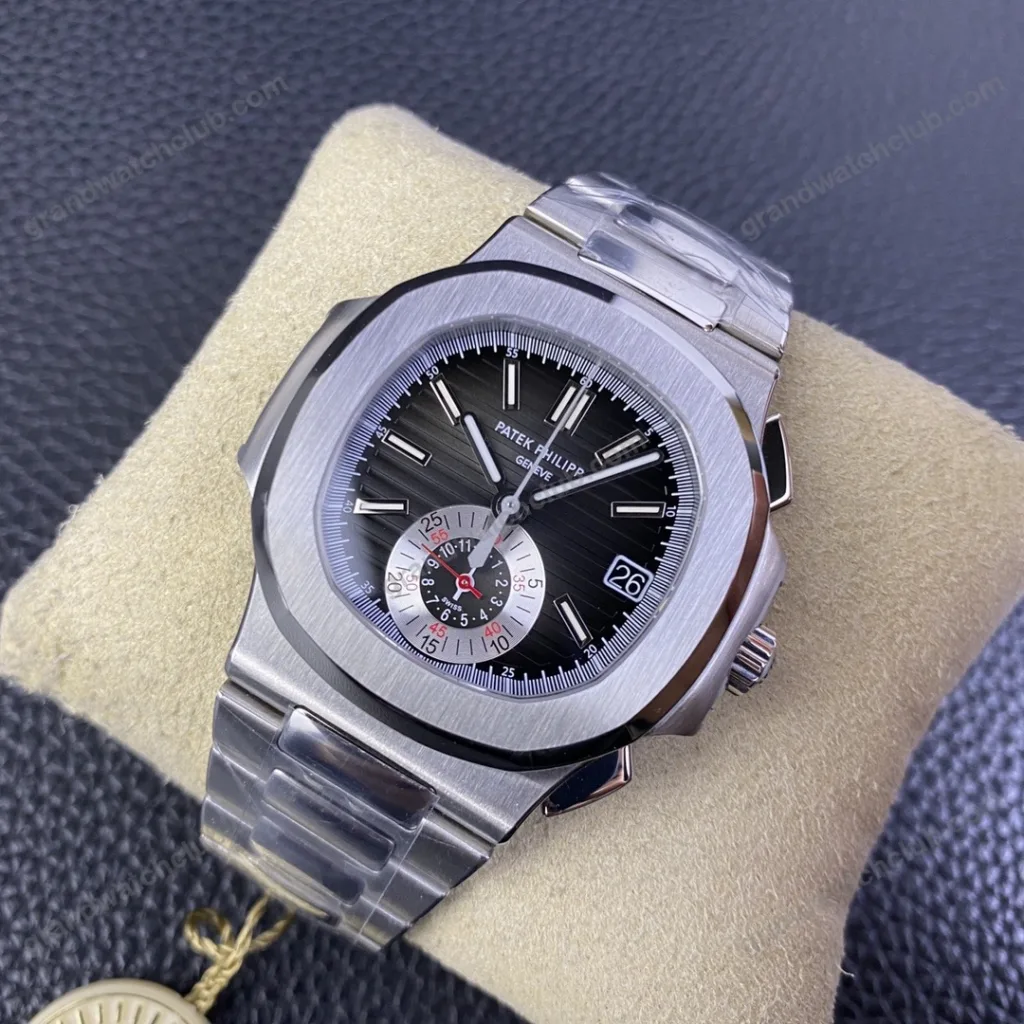 Super Clone Patek Philippe Nautilus Chronograph 5980/1A-014 40.5mm Black-Blue Dial – Swiss SuperClone