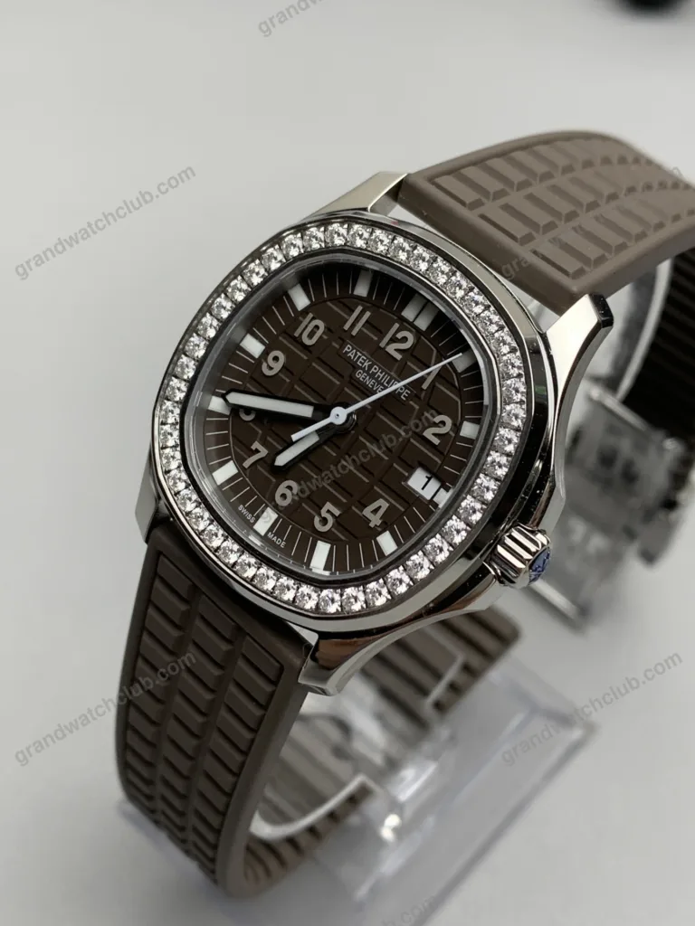 Super Clone Patek Philippe Aquanaut 5067A-025 35.6mm Diamond Bezel Moissanite Steel – Customize Version – Swiss SuperClone