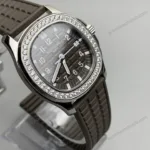 Super Clone Patek Philippe Aquanaut 5067A-025 35.6mm Diamond Bezel Moissanite Steel – Customize Version – Swiss SuperClone