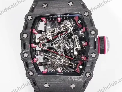 Super Clone Richard Mille RM 38-02 Richard Mille Bubba Watson Tourbillon 42mm Carbon