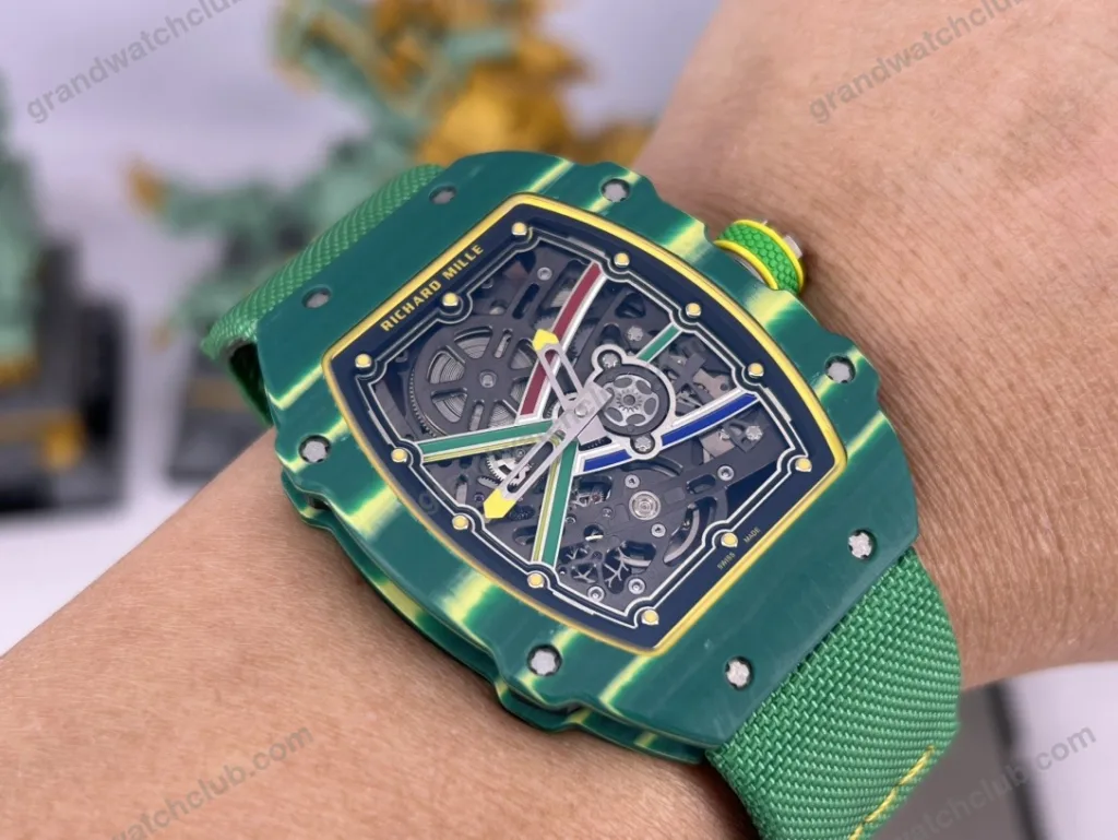 Super Clone Richard Mille RM 67-02 Richard Mille Italy White Carbon TPT Italy – Swiss SuperClone