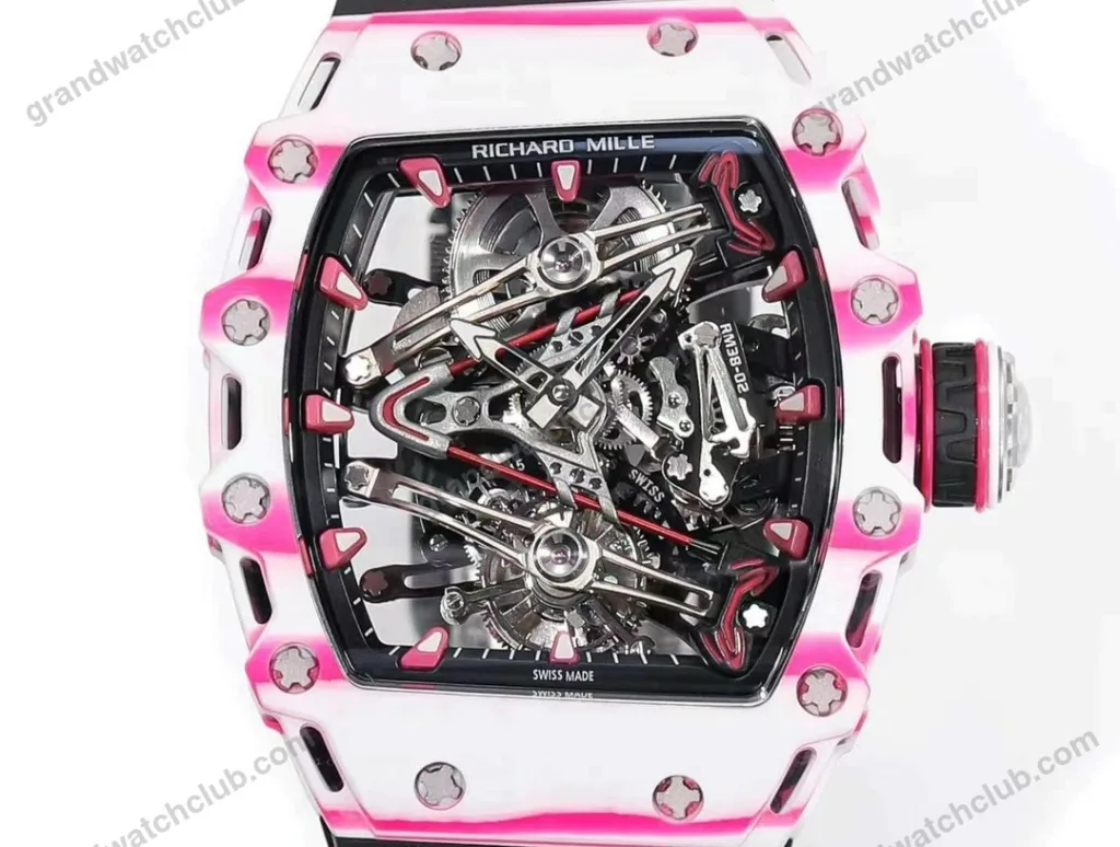 Super Clone Richard Mille RM 38-02 Richard Mille Bubba Watson Tourbillon Manual Winding 42mm