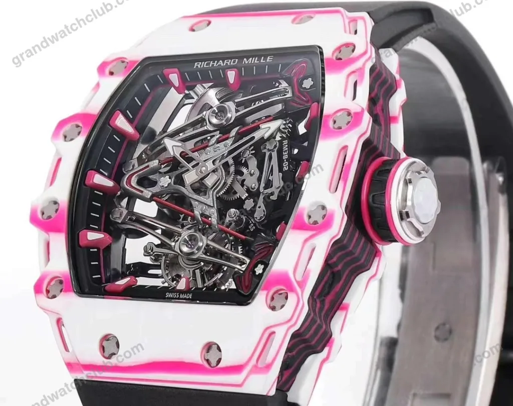 Super Clone Richard Mille RM 38-02 Richard Mille Bubba Watson Tourbillon Manual Winding 42mm