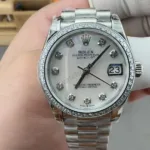 Super Clone Rolex Datejust Silver Diamond Dial 278384RBR-0033 31 mm – Swiss SuperClone