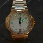 Super Clone Patek Philippe Nautilus 7118/1R-011 32.5mm White Dial Rose Gold – Swiss SuperClone