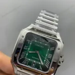 Super Clone Cartier Santos De Cartier Medium Green WSSA0061 35.5mm – Swiss SuperClone