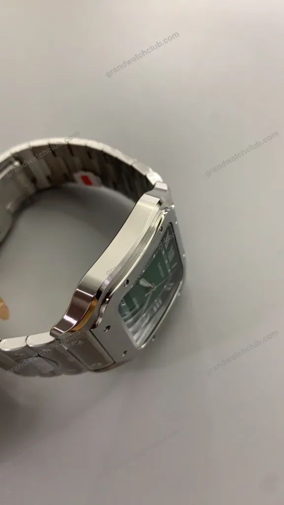 Super Clone Cartier Santos De Cartier Medium Green WSSA0061 35.5mm – Swiss SuperClone