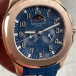 Super Clone Patek Philippe Aquanaut 5261R Moonphase Blue Rose 40mm – Swiss SuperClone