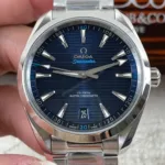 Super Clone Omega Seamaster Aqua Terra Master Co‑Axial 231.10.39.21.03.002 39mm Blue Dial – – Swiss SuperClone