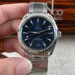 Super Clone Omega Seamaster Aqua Terra Master Co‑Axial 231.10.39.21.03.002 39mm Blue Dial – – Swiss SuperClone