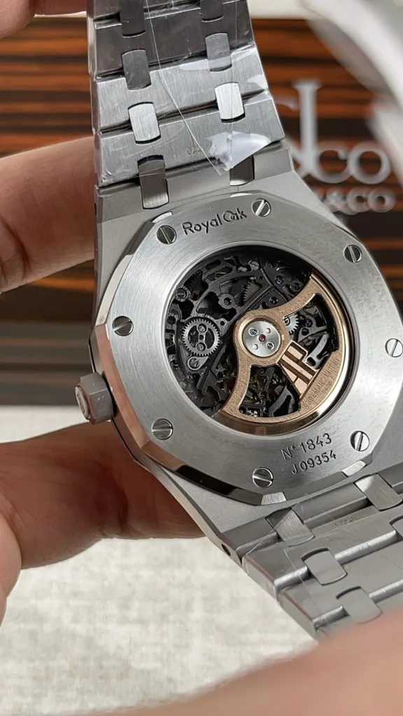 Super Clone Audemars Piguet Royal Oak 15407ST.OO 41mm Skeleton Dial Steel V3 Base – Swiss SuperClone