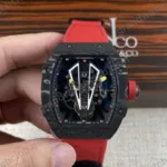 Super Clone Richard Mille RM 27-03 Richard Mille 42mm Carbon Đen 43gram