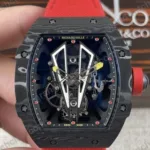 Super Clone Richard Mille RM 27-03 Richard Mille 42mm Carbon Đen 43gram