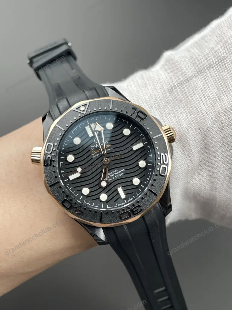 Super Clone Omega Seamaster Diver 210.62.44.20.01.001 42mm Black Dial Ceramic – Swiss SuperClone