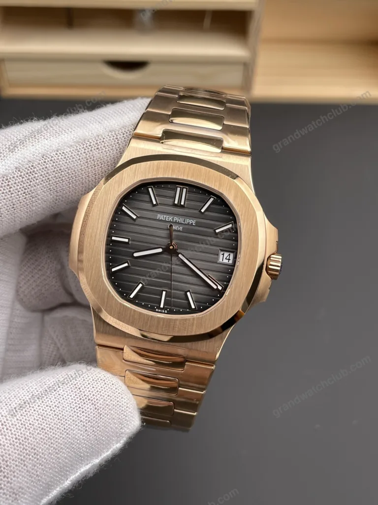 Super Clone Patek Philippe Nautilus 5711/1R-001 40mm Gray Dial Rose Gold V3 Update – Swiss SuperClone