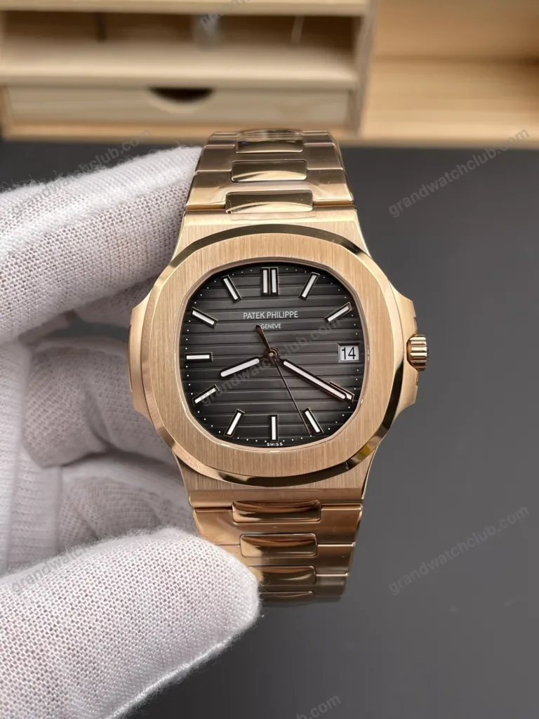 Super Clone Patek Philippe Nautilus 5711/1R-001 40mm Gray Dial Rose Gold V3 Update – Swiss SuperClone