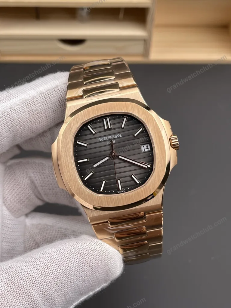 Super Clone Patek Philippe Nautilus 5711/1R-001 40mm Gray Dial Rose Gold V3 Update – Swiss SuperClone