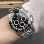 Super Clone Rolex Daytona “Reverse Panda” Black Dial 116500LN – Swiss SuperClone