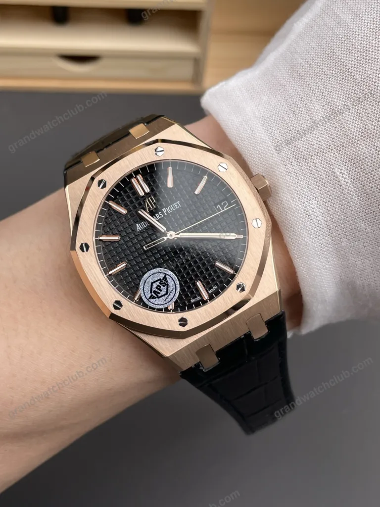 Super Clone Audemars Piguet Royal Oak 15500OR Rose Gold 41mm Black Dial – Swiss SuperClone