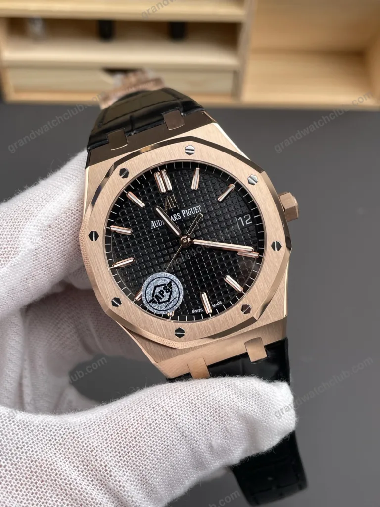 Super Clone Audemars Piguet Royal Oak 15500OR Rose Gold 41mm Black Dial – Swiss SuperClone