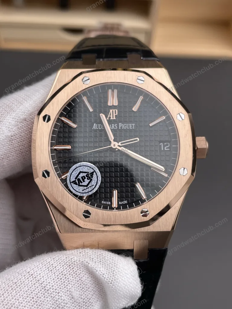 Super Clone Audemars Piguet Royal Oak 15500OR Rose Gold 41mm Black Dial – Swiss SuperClone