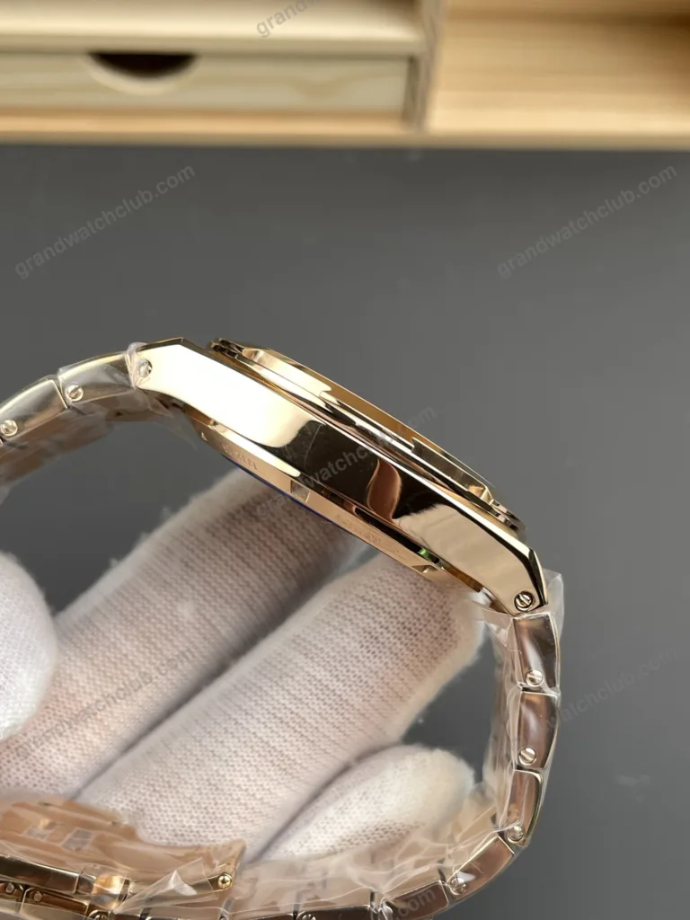 Super Clone Vacheron Constantin Overseas Rose Gold 4500V/110R-B705 41mm Blue Dial