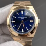 Super Clone Vacheron Constantin Overseas Rose Gold 4500V/110R-B705 41mm Blue Dial