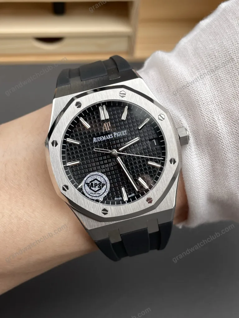 Super Clone Audemars Piguet Royal Oak 15500ST.OO.1220ST.03 41mm Black Rubber Strap – Swiss SuperClone