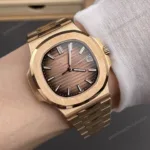 Super Clone Patek Philippe Nautilus 5711/1R-001 40mm Chocolate Dial Rose Gold V3 Update – Swiss SuperClone