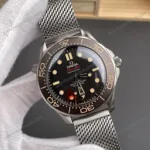 Super Clone Omega Seamaster Diver “James Bond 007 Edition” 42mm Black Dial Titanium – Swiss SuperClone