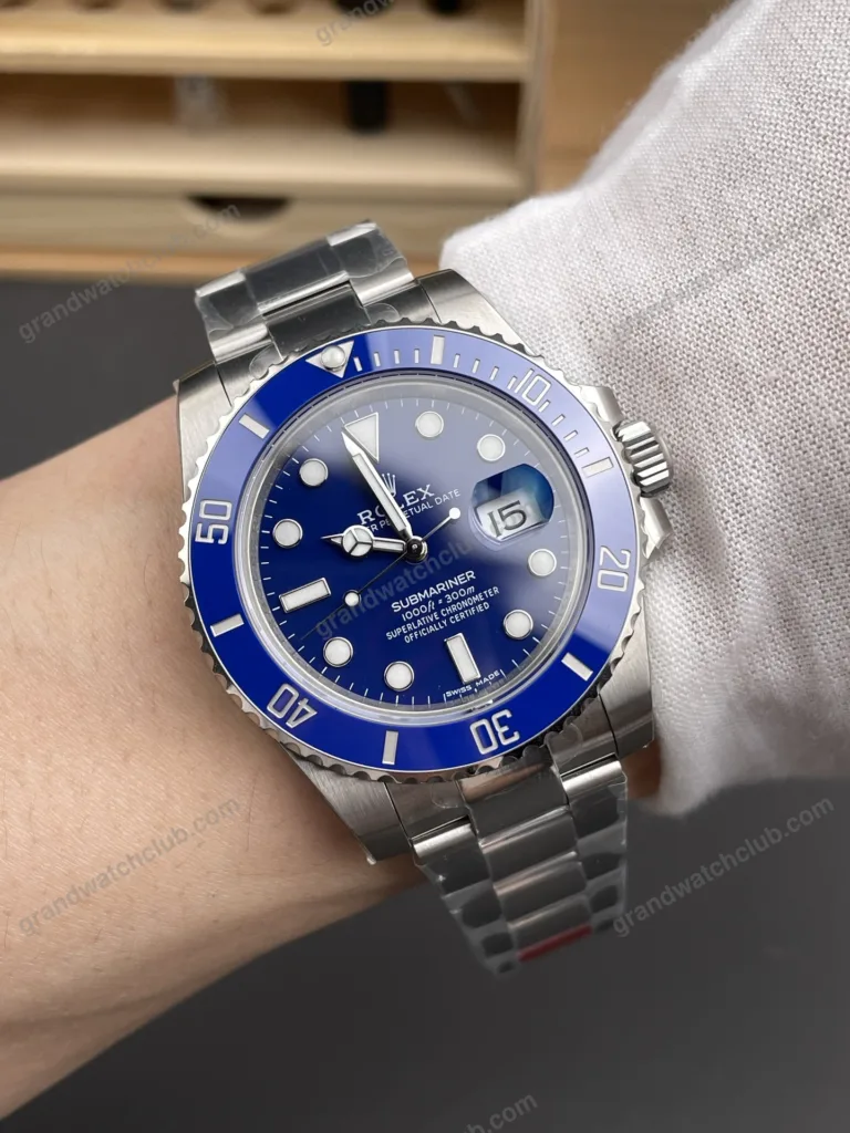 Super Clone Rolex Submariner Blue Dial 116619LB “Smurf” – Swiss SuperClone