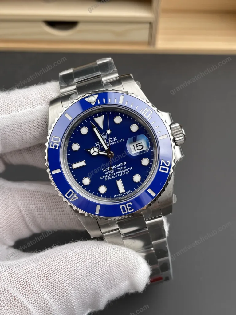Super Clone Rolex Submariner Blue Dial 116619LB “Smurf” – Swiss SuperClone