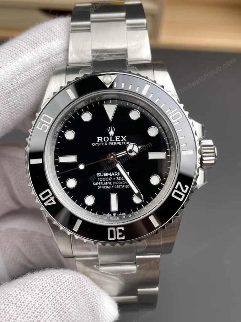 Super Clone Rolex Submariner Black Dial 124060 No-Date – Swiss SuperClone