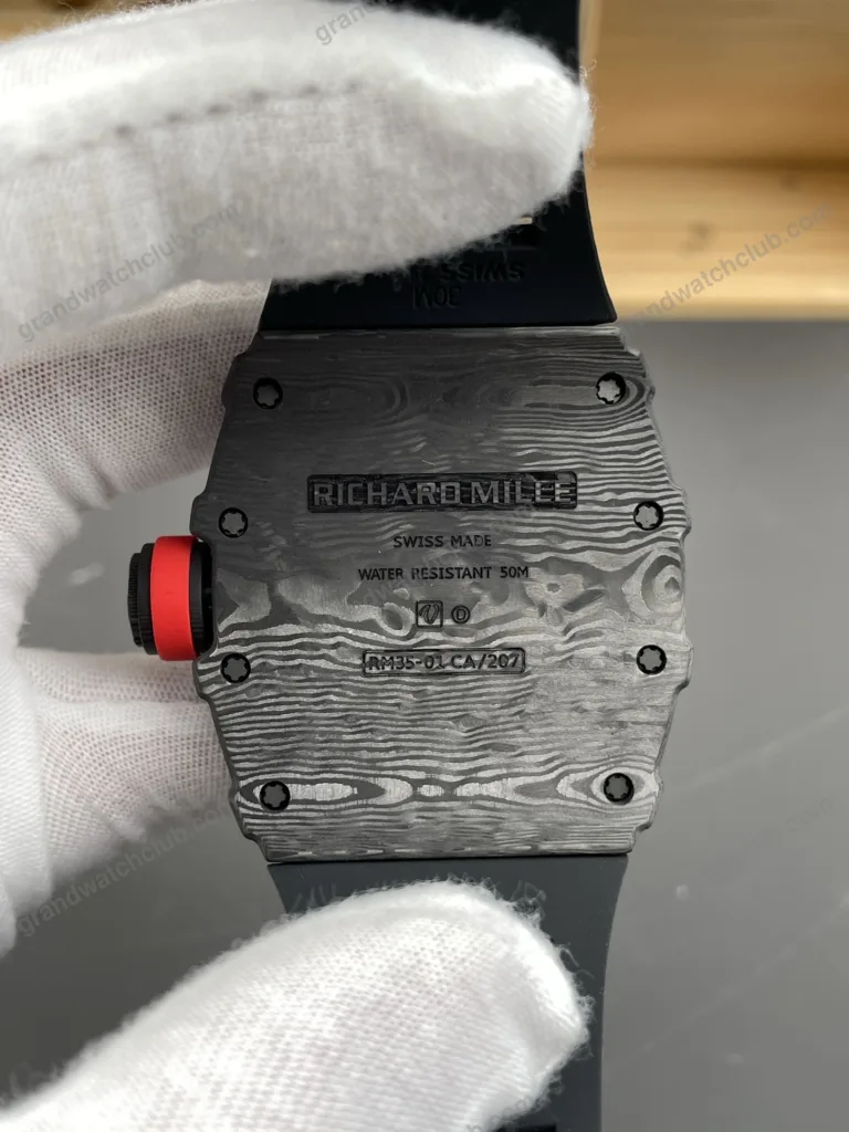 Super Clone Richard Mille RM 35-01 Richard Mille Rafa Cacbon NTPT Full Black 42mm