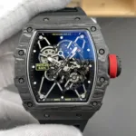 Super Clone Richard Mille RM 35-01 Richard Mille Rafa Cacbon NTPT Full Black 42mm