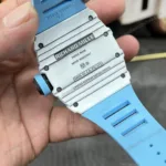 Super Clone Richard Mille RM 35-01 Richard Mille Rafa Cacbon NTPT Blue Strap 42mm