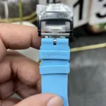Super Clone Richard Mille RM 35-01 Richard Mille Rafa Cacbon NTPT Blue Strap 42mm