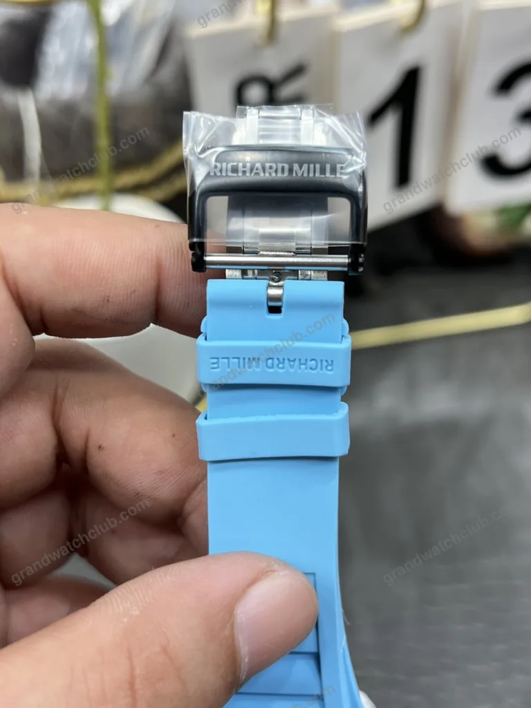 Super Clone Richard Mille RM 35-01 Richard Mille Rafa Cacbon NTPT Blue Strap 42mm