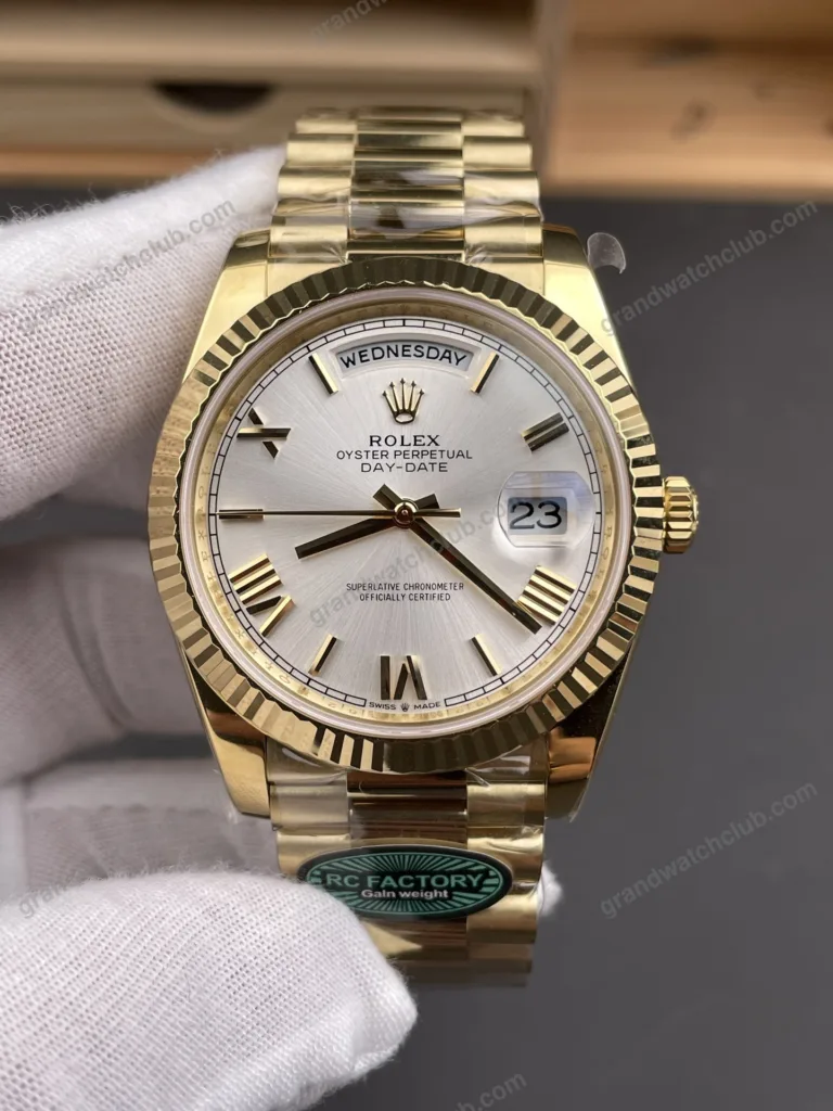 Super Clone Rolex Day-Date White Dial 128238-0113 36 mm – Swiss SuperClone