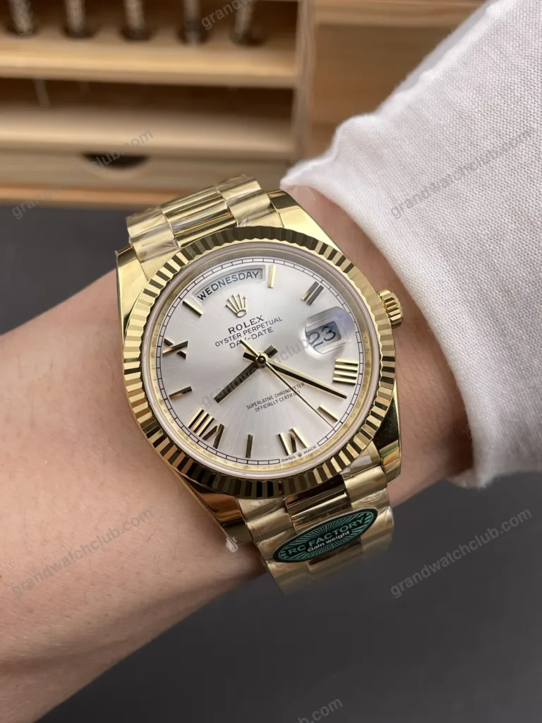 Super Clone Rolex Day-Date White Dial 128238-0113 36 mm – Swiss SuperClone