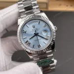 Super Clone Rolex Day-Date Ice Blue Dial 228236-0012 40 mm – Swiss SuperClone