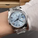Super Clone Rolex Day-Date Ice Blue Dial 228236-0012 40 mm – Swiss SuperClone