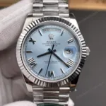 Super Clone Rolex Day-Date Ice Blue Dial 228236-0012 40 mm – Swiss SuperClone
