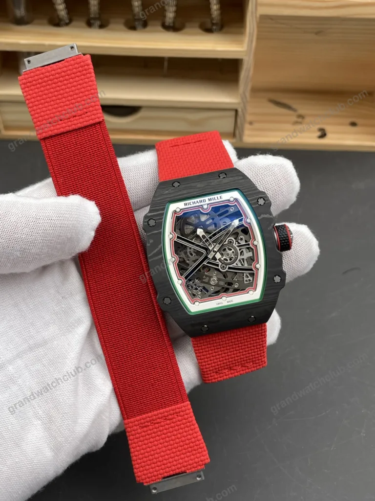 Super Clone Richard Mille RM 67-02 Richard Mille Italy Black Carbon TPT Italy