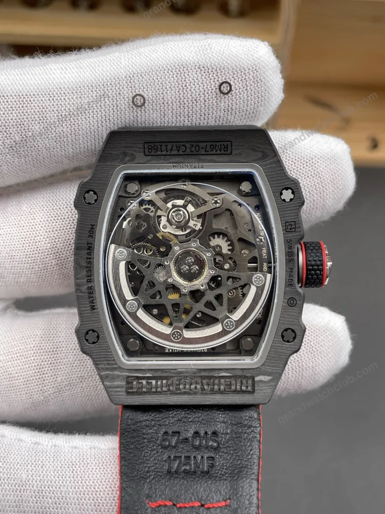 Super Clone Richard Mille RM 67-02 Richard Mille Italy Black Carbon TPT Italy