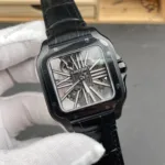 Super Clone Cartier Santos Large Skeleton Black 39mm – Swiss SuperClone