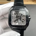 Super Clone Cartier Santos Large Skeleton Black 39mm – Swiss SuperClone